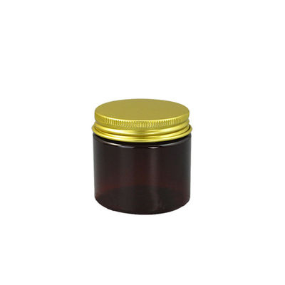 Le couvercle en aluminium Amber Clear de stockage de sucrerie de catégorie comestible CHOIENT le pot en plastique