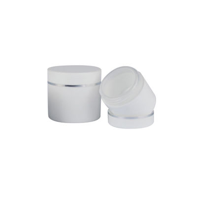 pots cosmétiques de pot de conteneurs de crème de lotion de double pot en plastique de mur de 50g pp