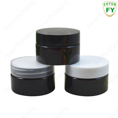 conteneur en plastique de pot de noir d'animal familier de pot de conteneur en plastique de récipients de pot noir crème cosmétique d'animal familier