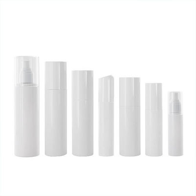 Bouteille en plastique blanche 15ml 30ml 50ml de pompe de cylindre cosmétique vide