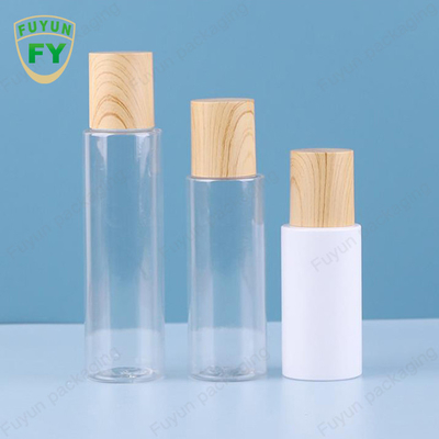 pot 60ml crème givré clair avec les ensembles de empaquetage cosmétiques en verre de couvercle en bambou de modèle