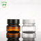 Amber Plastic Acrylic Cosmetic Jar blanche de estampillage chaude 50g