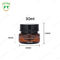 Pot cosmétique en gros de crème de l'emballage alimentaire 30ml Amber Black Pet Plastic Cosmetic avec le couvercle noir blanc