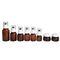 Jet continu de Fuyun 40ml 60ml Amber Skincare Plastic Pump Bottles