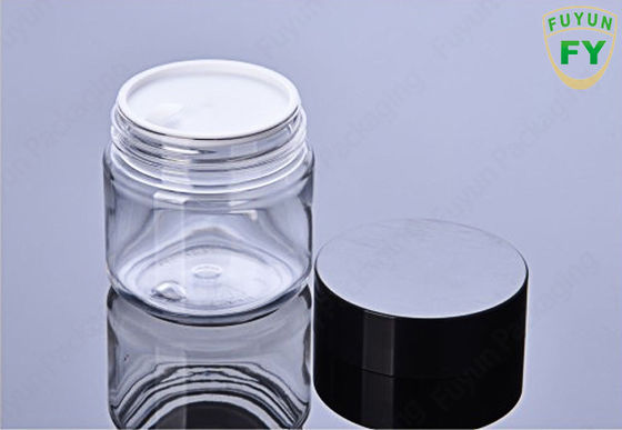 100ml OEM Logo Plastic Packaging Jars, pot cosmétique de voyage clair