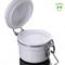 pots blancs de conditionnement en plastique de casse-croûte de la sucrerie 120ml avec Flip Top Stainless Metal Lock