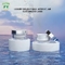 Pot cosmétique acrylique en plastique de Fuyun 15ml 30ml 50ml avec le chapeau argenté
